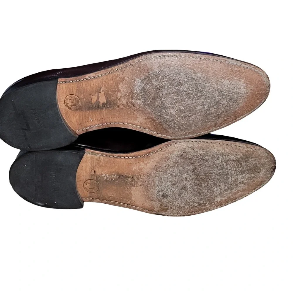 ET Wright Men's Burgundy‎ Wingtip Kiltie Tassel Loafers Dress Shoes Size 11.5 B